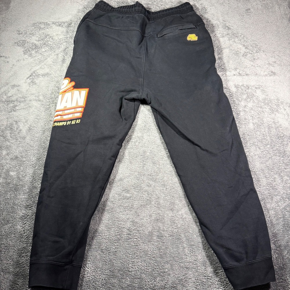 Jordan Jumpman NBA World‎ Champs 91 92 93 Sweatpants Mens Black Joggers Large